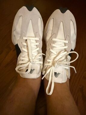 New Balance Women's White and Black Sneakers